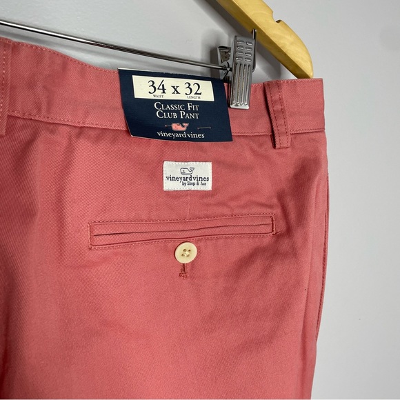 Vineyard Vines Classic Fit Club Twill Khakis Pants - Picture 7 of 8